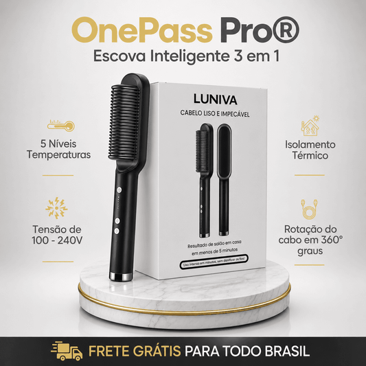 Escova Inteligente 3 em 1 - OnePass Pro® + Brindes